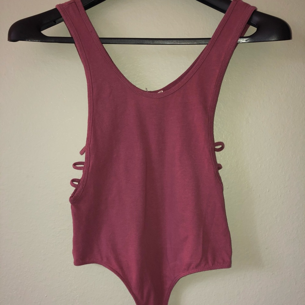 Burgundy Body Suit
